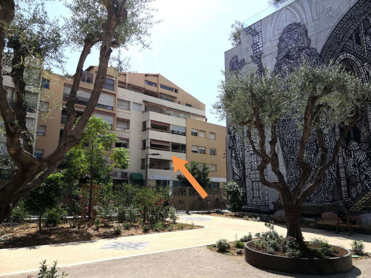 2 Pieces Climatise Avec Balcon Dans Le Vieil Antibes, Residence Avec Ascenseur Kültér fotó