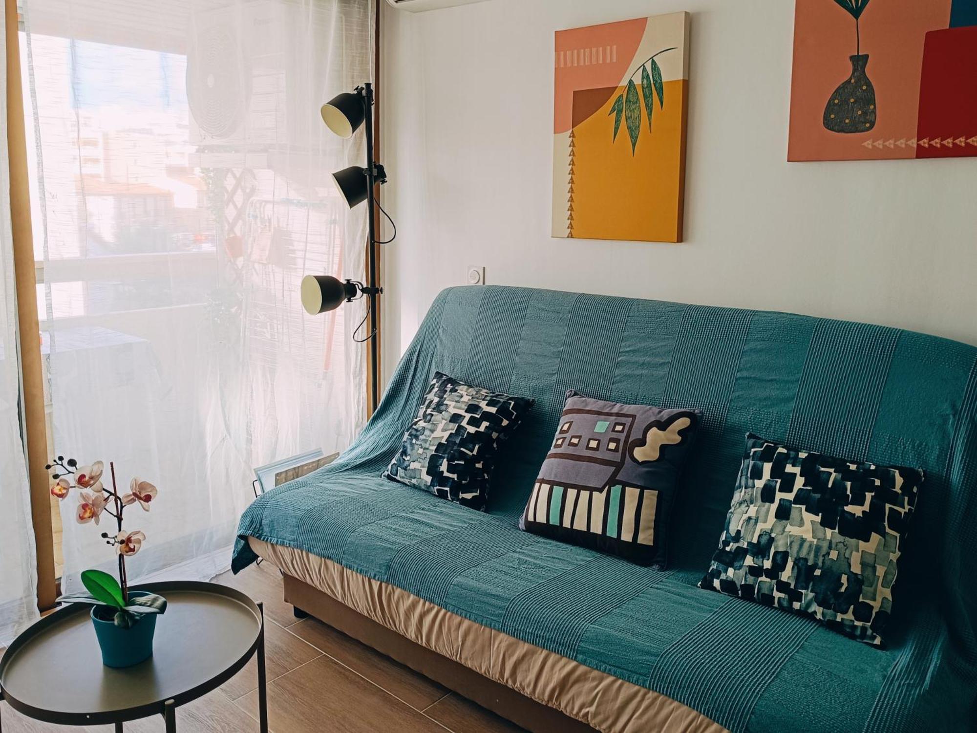 2 Pieces Climatise Avec Balcon Dans Le Vieil Antibes, Residence Avec Ascenseur Kültér fotó